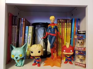 Close Up Comic Shelf