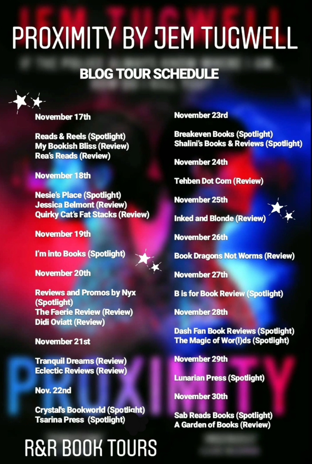 Proximity Schedule Graphic